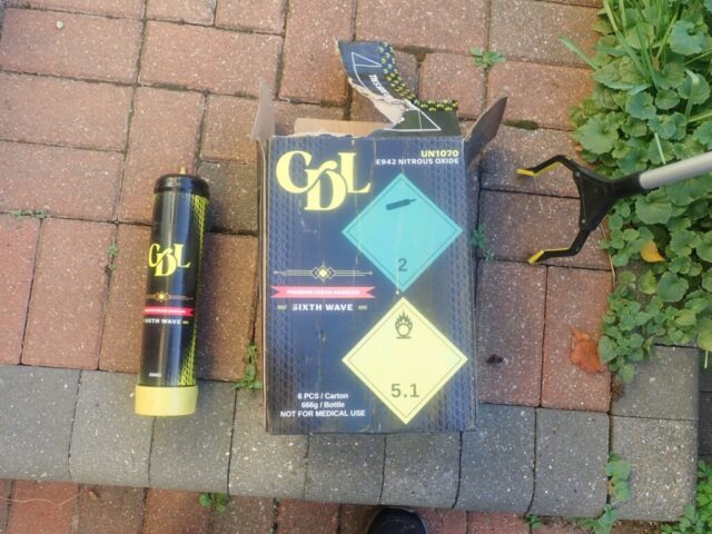 Nitrous oxide litter at St Johns PF